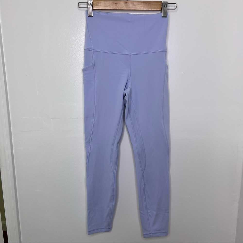 LULULEMON Pastel Blue Align High Rise Leggings 25” - Picture 2 of 7